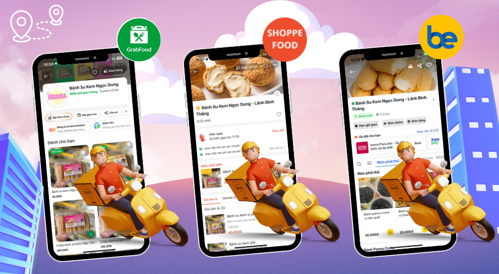 ĐẶT NGAY TRÊN GRAB, SHOPEE & BE