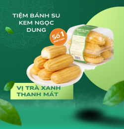 COMBO 5 BÁNH SU KEM VỊ MATCHA